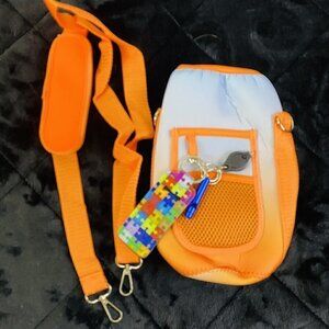 Water Bottle Carrier With Strap Orange Self Defense Bundle